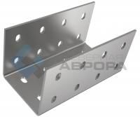 Соединитель стыковой С и П-профилей с двойной перфорацией ССПП2 100x100x4 мм - фото